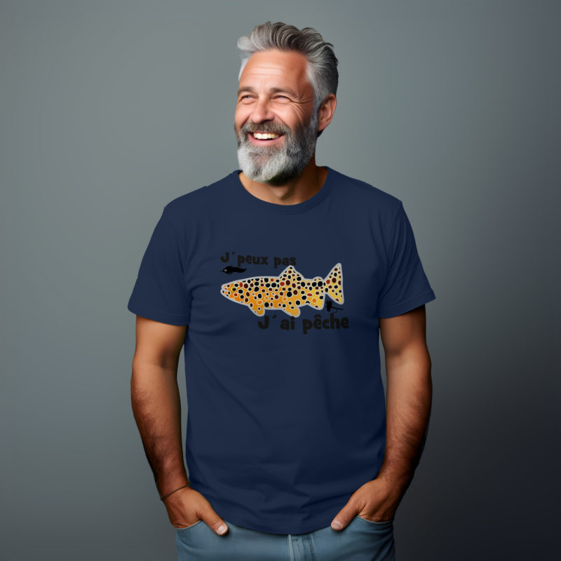 T-Shirt 220 Marine J'peux pas j'ai pêche