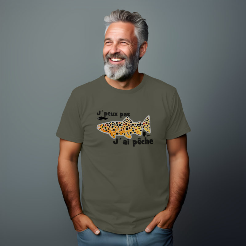 T-Shirt 220 Olive J'peux pas j'ai pêche