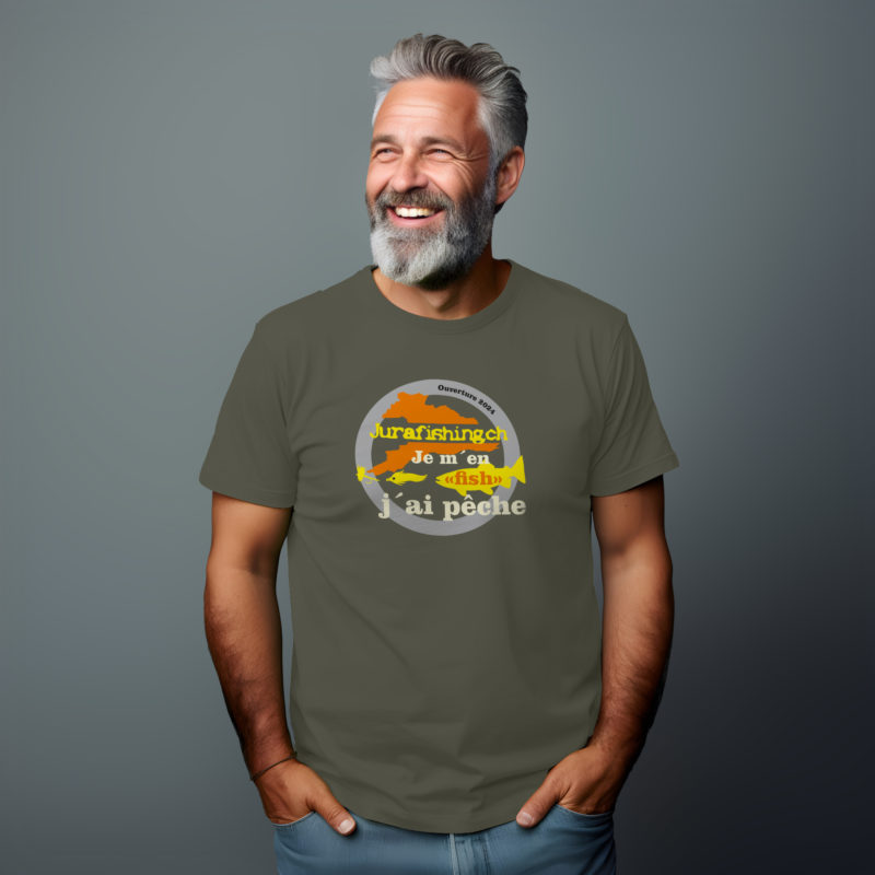 T-Shirt XXX Olive Je m'en fish...