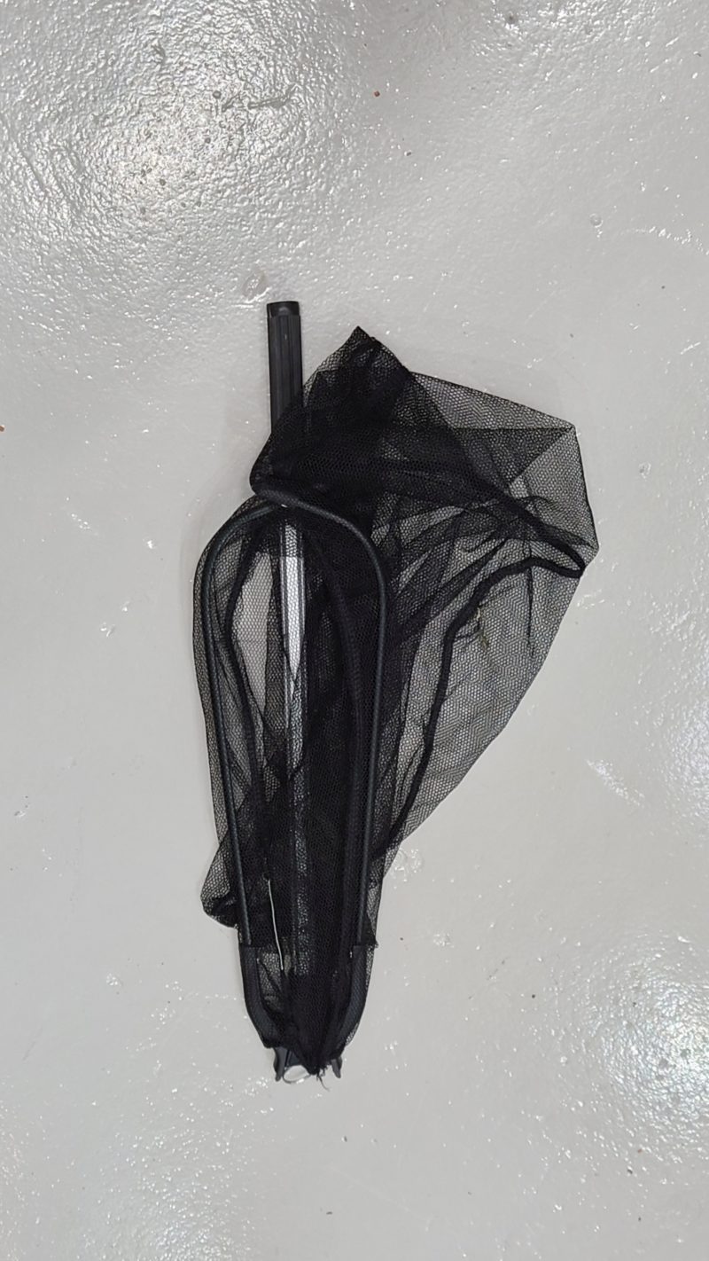 Epuisette pliable, manche fixe